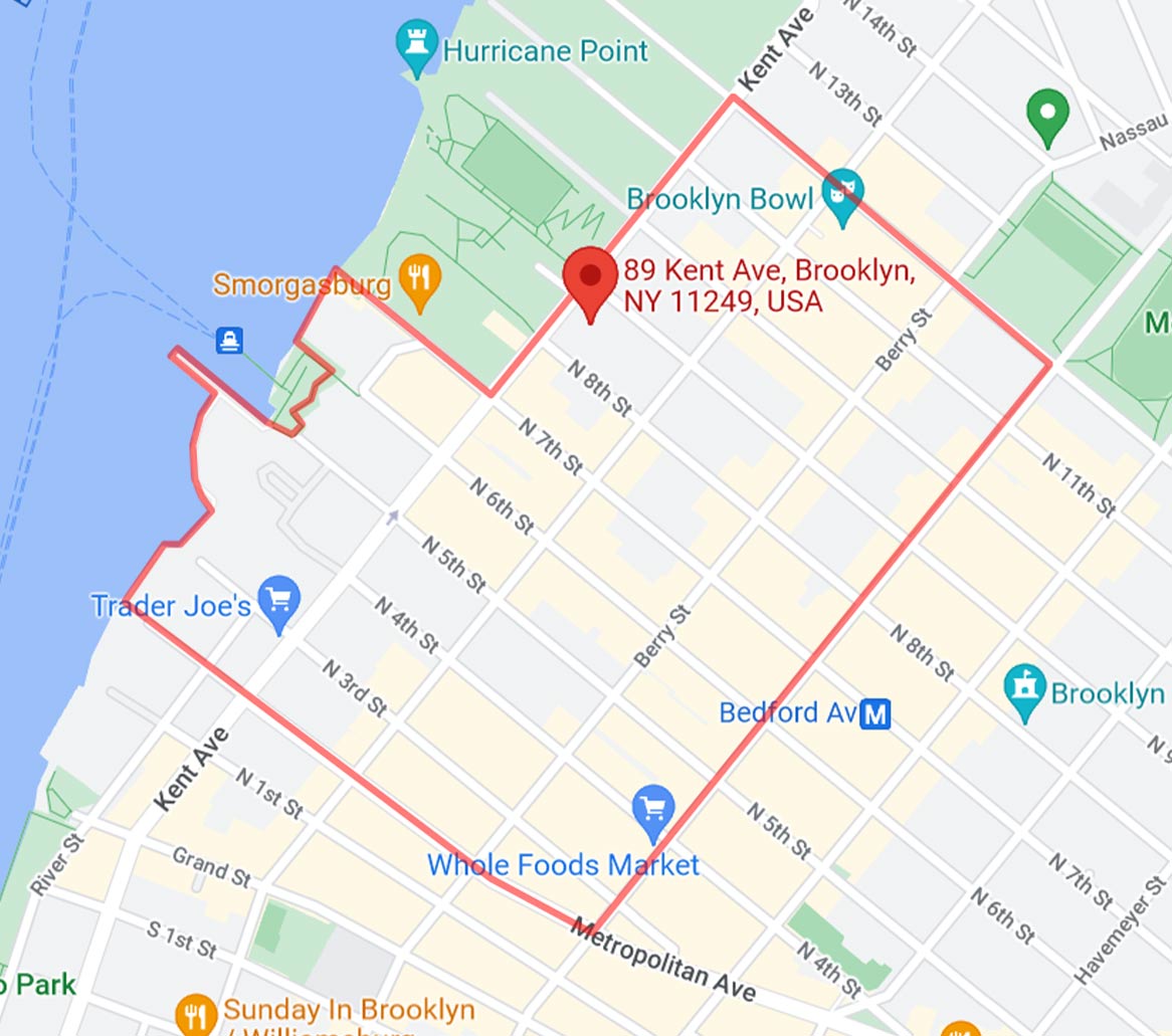 Williamsburg PUPS Pet Club Location Map